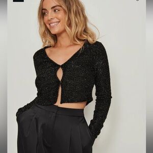 Sparkly Cropped Cardigan